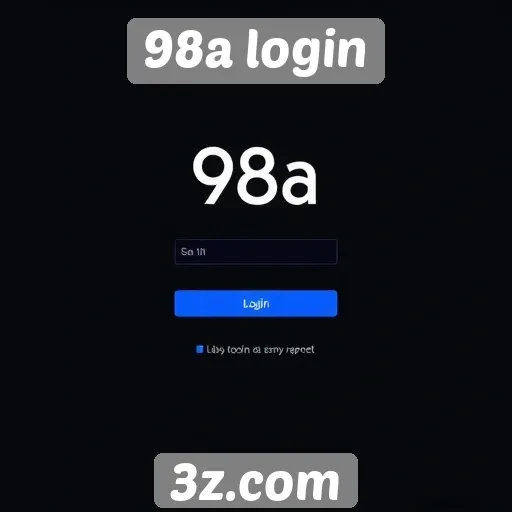 Características únicas da interface do 98a login